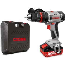 Дрель-шуруповерт аккумуляторная ударная CROWN CT21075HMX-2 BMC