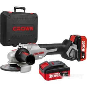 Машина угловая шлифовальная аккумуляторная CROWN CT23001-125HX-4 BMC