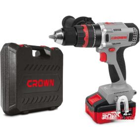 Дрель-шуруповерт аккумуляторная ударная CROWN CT21093HMX-4 BMC