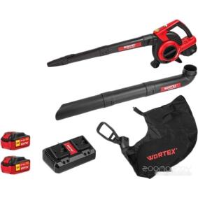 Аккум. воздуходувка WORTEX BB 2536-1 D в кор. ALL1 XLT SET БЕСЩЁТ.ДВИГ., 18В+18В, 2акб, 4 Ач, мак