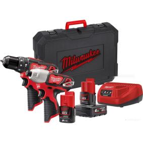 Набор электроинструментов Milwaukee М12 ВPP2В-421С (4933443497)