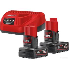 Аккумулятор с зарядным устройством для инструмента Milwaukee M12 NRG-402 (4933459211)