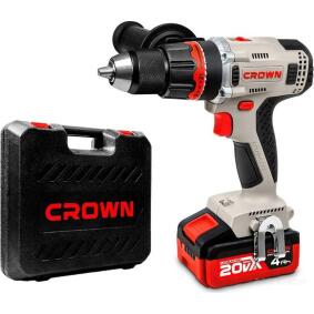 Дрель-шуруповерт аккумуляторная CROWN CT21090HMX-4 BMC