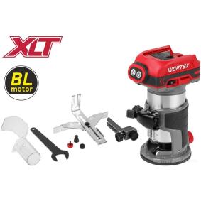 Аккум. фрезер кромочный WORTEX CMM 1835-1 в кор. ALL1 XLT SOLO БЕСЩЕТ., 18 В, цанга 6/8, рег. об.