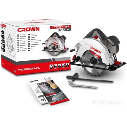 Пила циркулярная CROWN CT15187-165