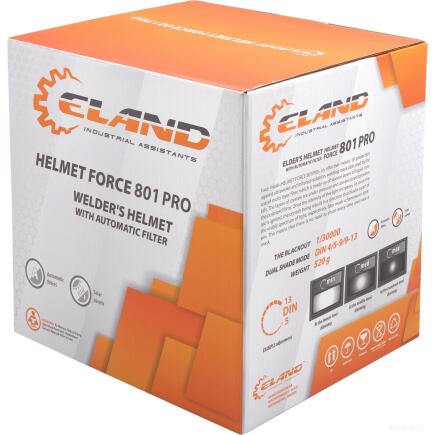 Маска сварщика ELAND 801 PRO BLACK