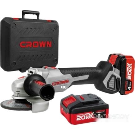 Машина угловая шлифовальная аккумуляторная CROWN CT23001-125HX-4 BMC