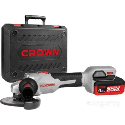 Машина угловая шлифовальная аккумуляторная CROWN CT23008-125HX-4 BMC