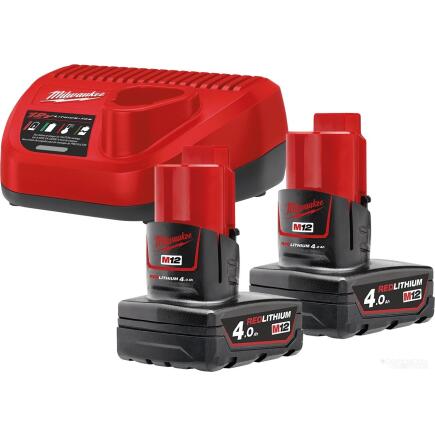 Аккумулятор с зарядным устройством для инструмента Milwaukee M12 NRG-402 (4933459211)