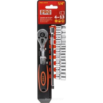 Набор головок 1/4" 4-13мм 12предм. PRO STARTUL (PRO-41414)