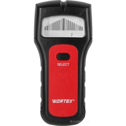 Детектор проводки WORTEX MD 5009 в кор., проводка 50 мм, металл 38 мм, 9 В крона