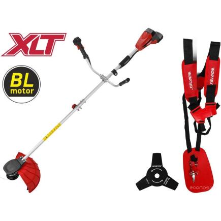 Триммер аккум. WORTEX TB 3036 AT XLT SOLO БЕСЩЁТ.ДВИГ., 18В+18В, шир.скаш.380/255 мм леска/нож