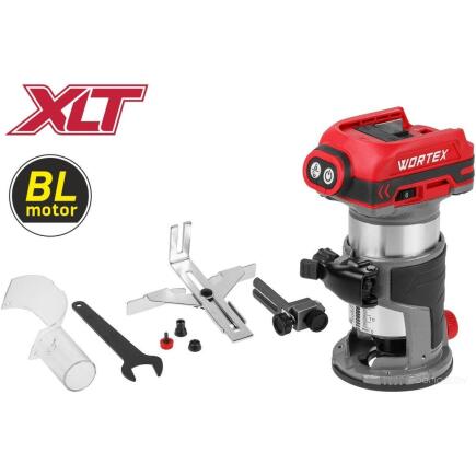 Аккум. фрезер кромочный WORTEX CMM 1835-1 в кор. ALL1 XLT SOLO БЕСЩЕТ., 18 В, цанга 6/8, рег. об.